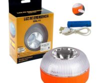 Luz de Emergencia V16 autorizada por DGT para Señalización en Carretera de Coche y Moto. Luz Amarilla Intermitente y Blanca Fija. Encendido Automático por Inducción Magnética. Batería Recargable.