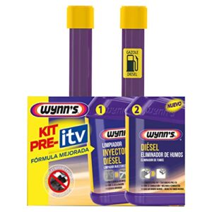 Wynn's Pack Pre-ITV Diésel, Aditivos para Motores Diésel, Limpiador Inyectores Diésel y Antihumos ITV Diésel 325ml